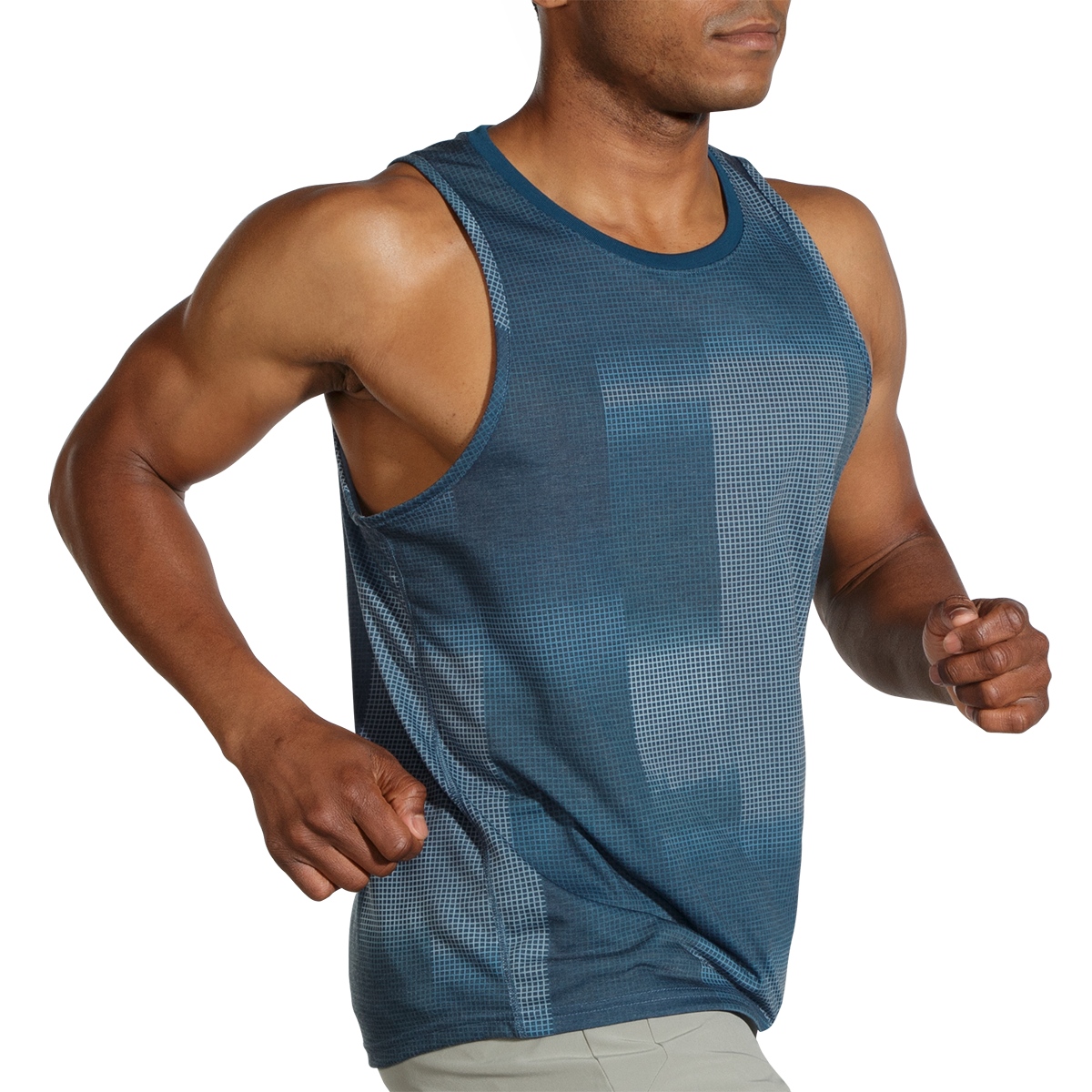 Brooks Distance Graphic Tank — Freedom To Be You — Size Small — Side View