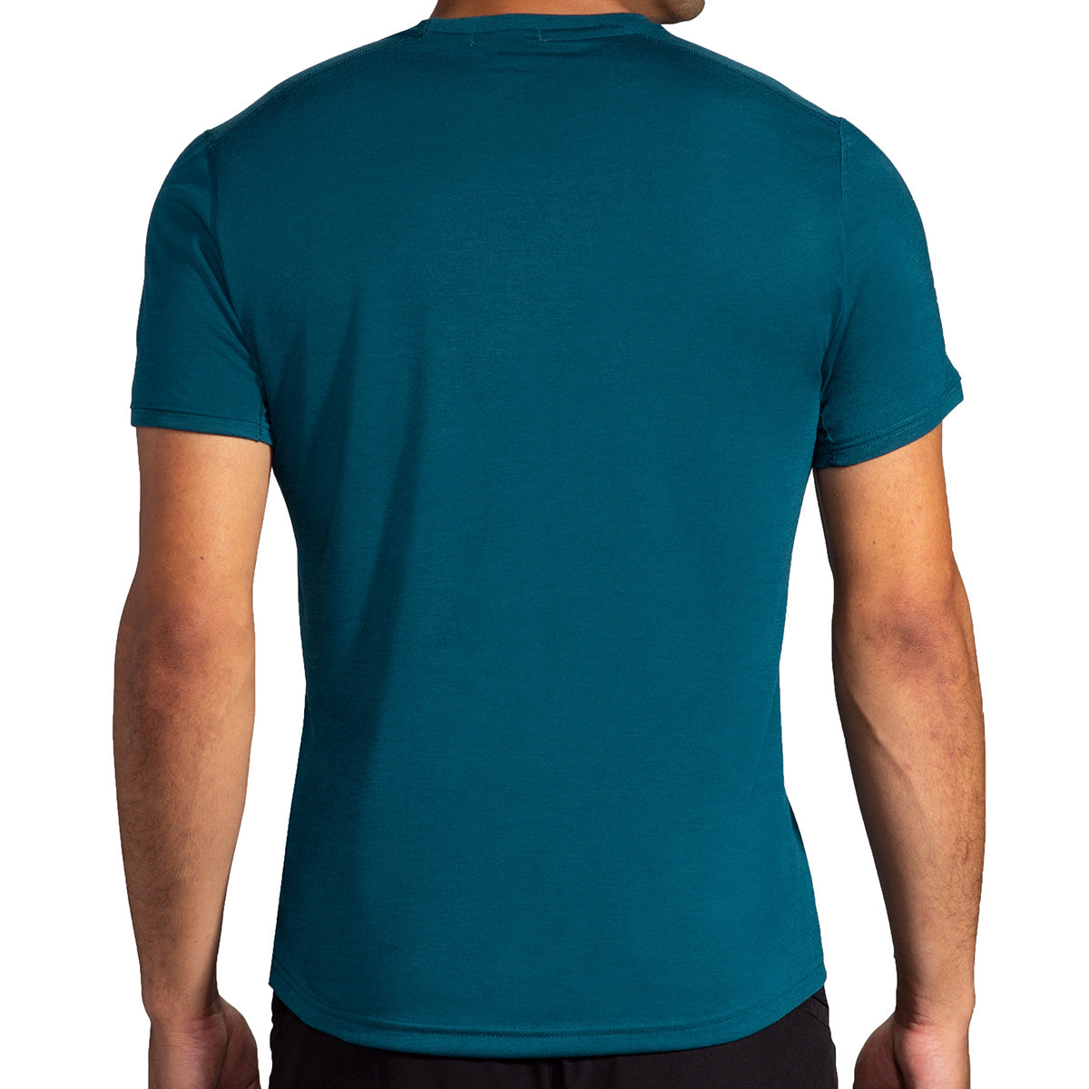 Brooks Distance Shortsleeve — Heather Ash — Size XSmall — Detail View