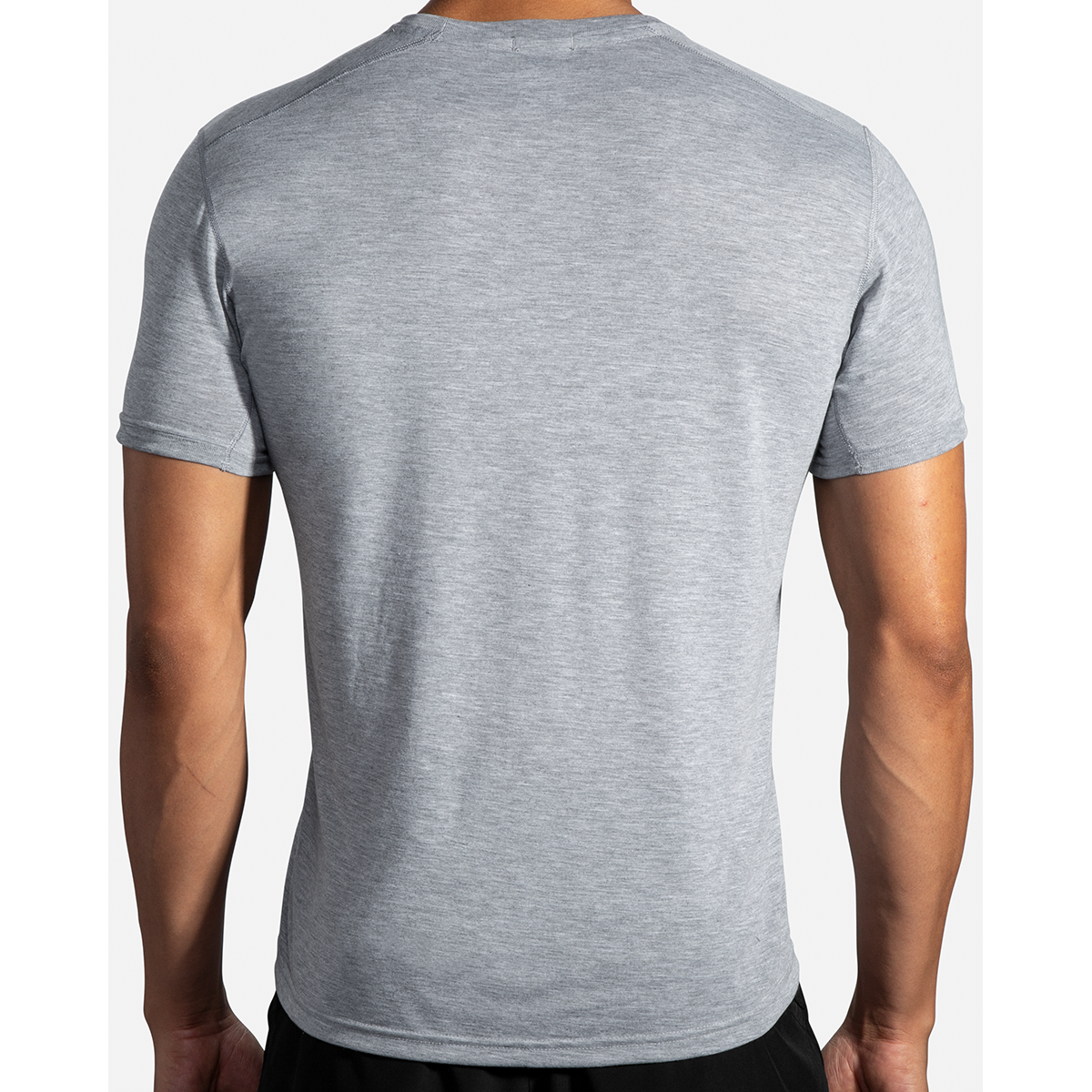 Brooks Distance Shortsleeve — Heather Ash — Size XSmall — Alternate View 8
