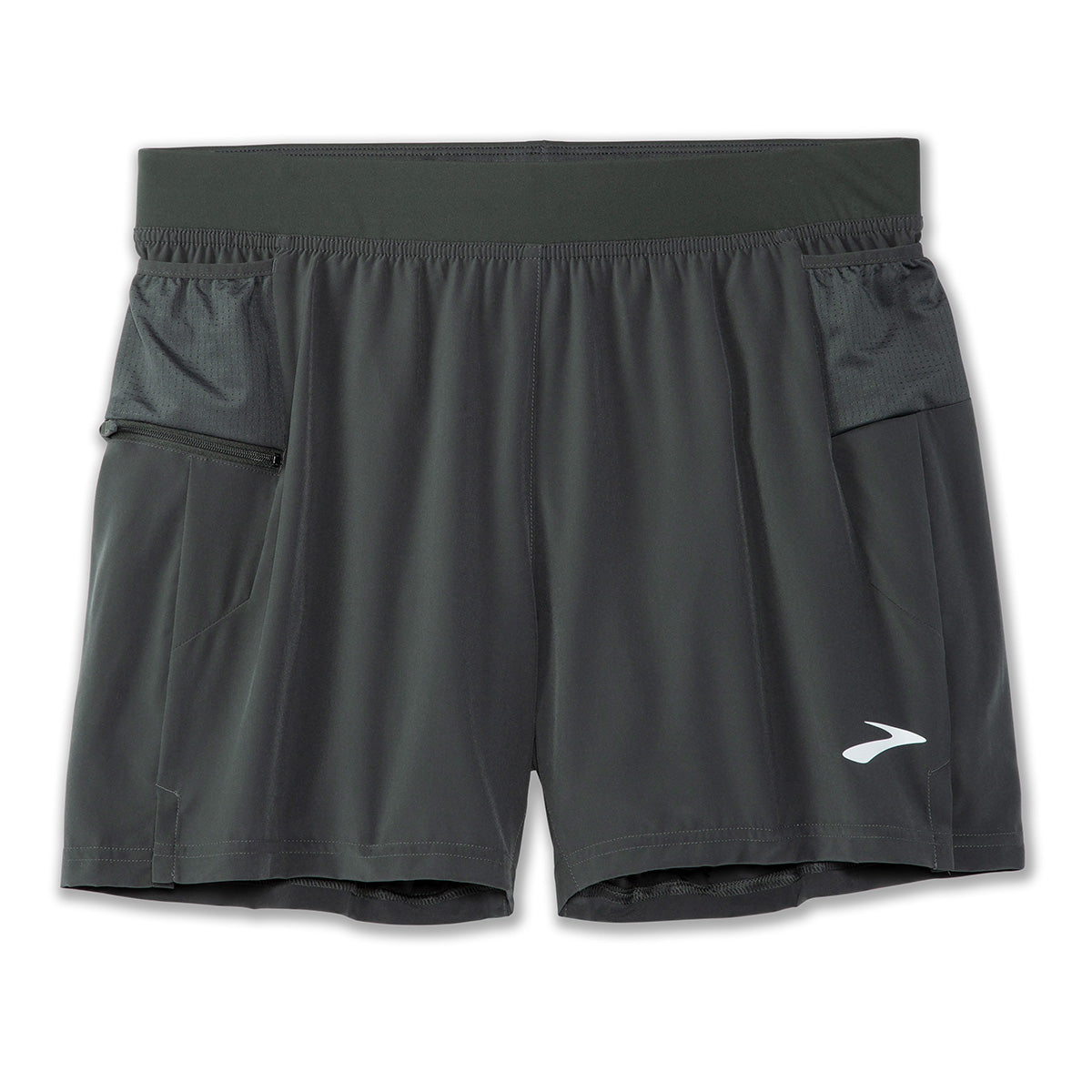 Brooks Sherpa 5" 2-in-1 Short — Black — Size Small — Detail View