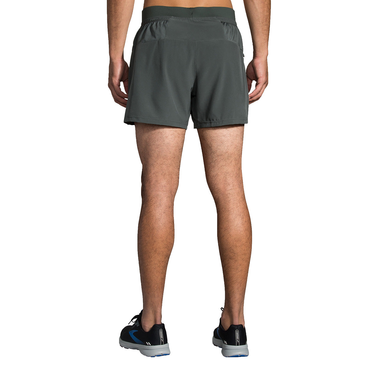 Brooks Sherpa 5" 2-in-1 Short — Black — Size Small — Top View