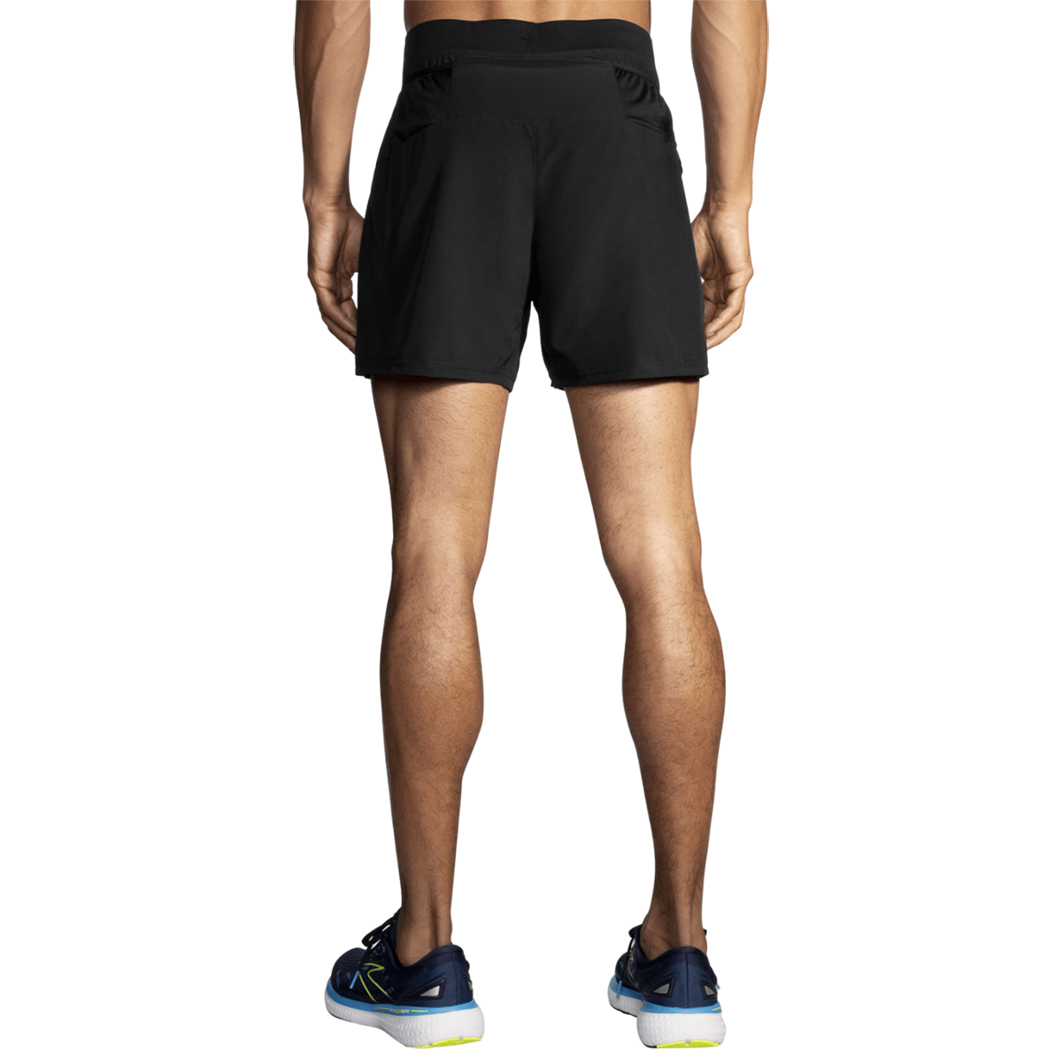 Brooks Sherpa 5" 2-in-1 Short — Black — Size Small — Side View