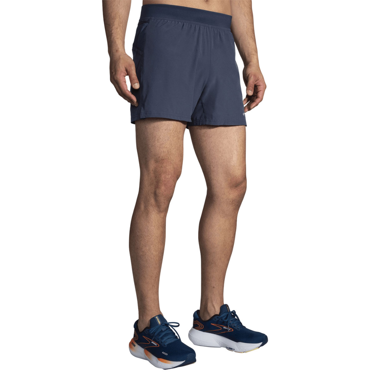 Brooks Sherpa 5" Short — Black — Size Small — Lifestyle View