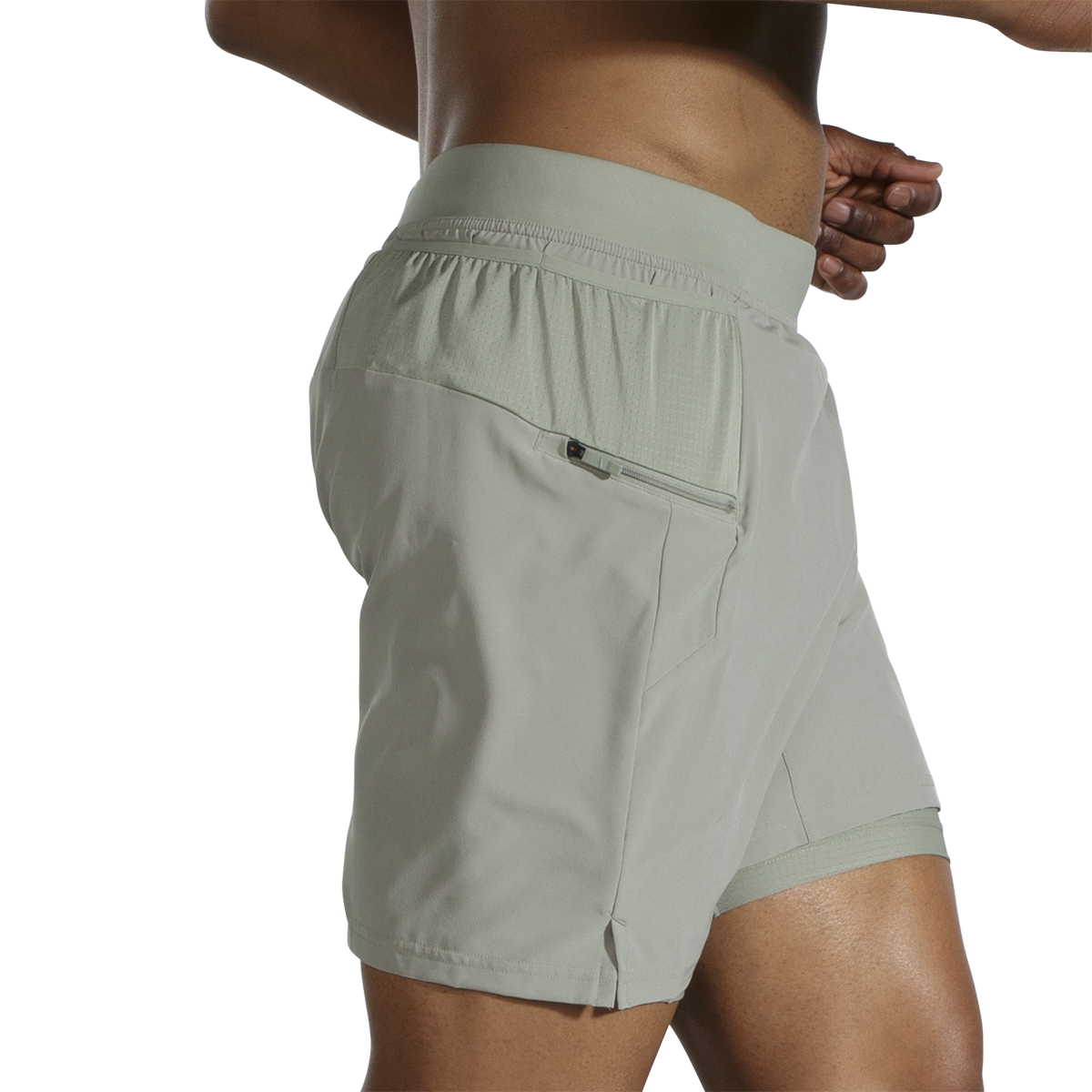 Brooks Sherpa 7" 2-in-1 Short — Black — Size Small — Alternate View 70