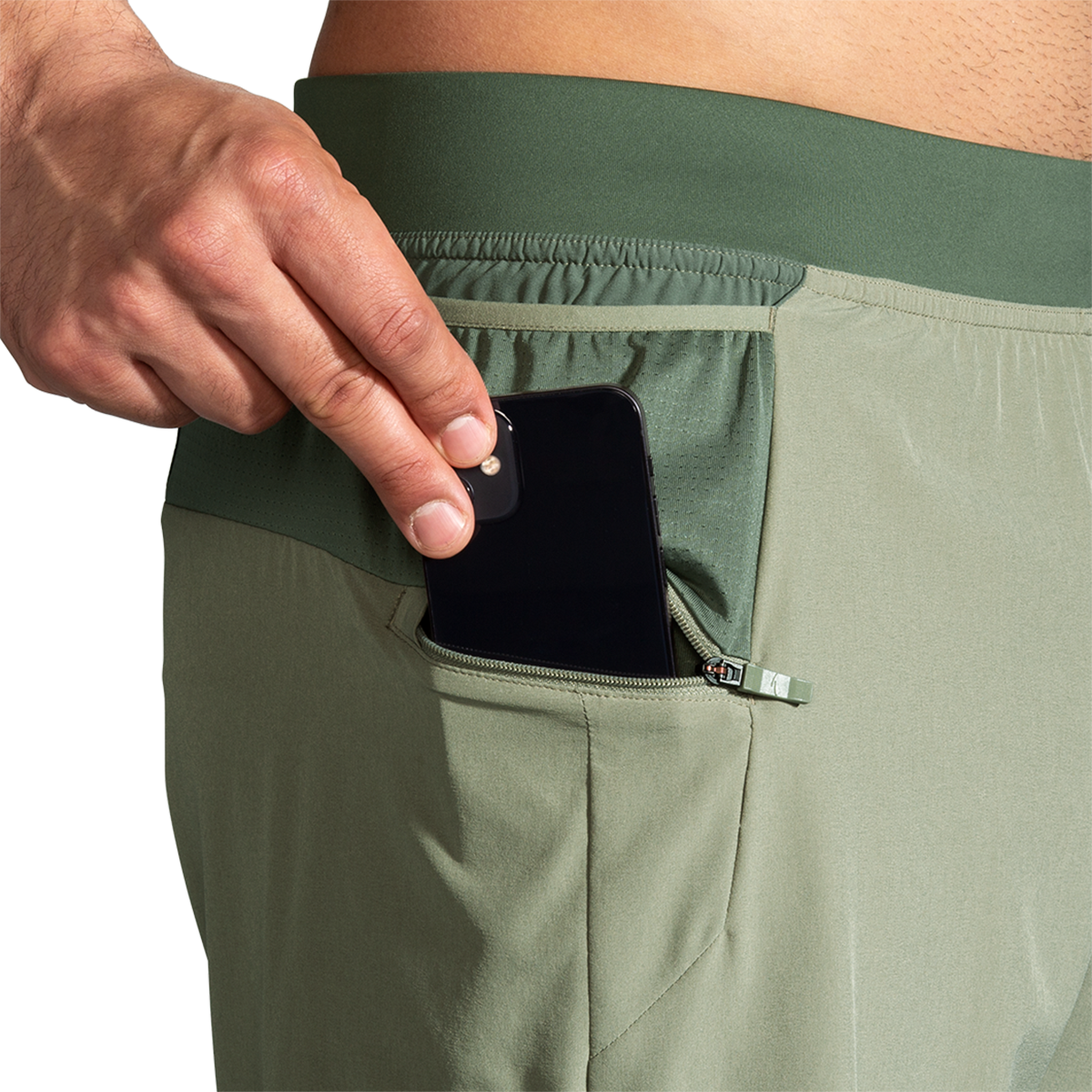 Brooks Sherpa 7" 2-in-1 Short — Black — Size Small — Alternate View 66