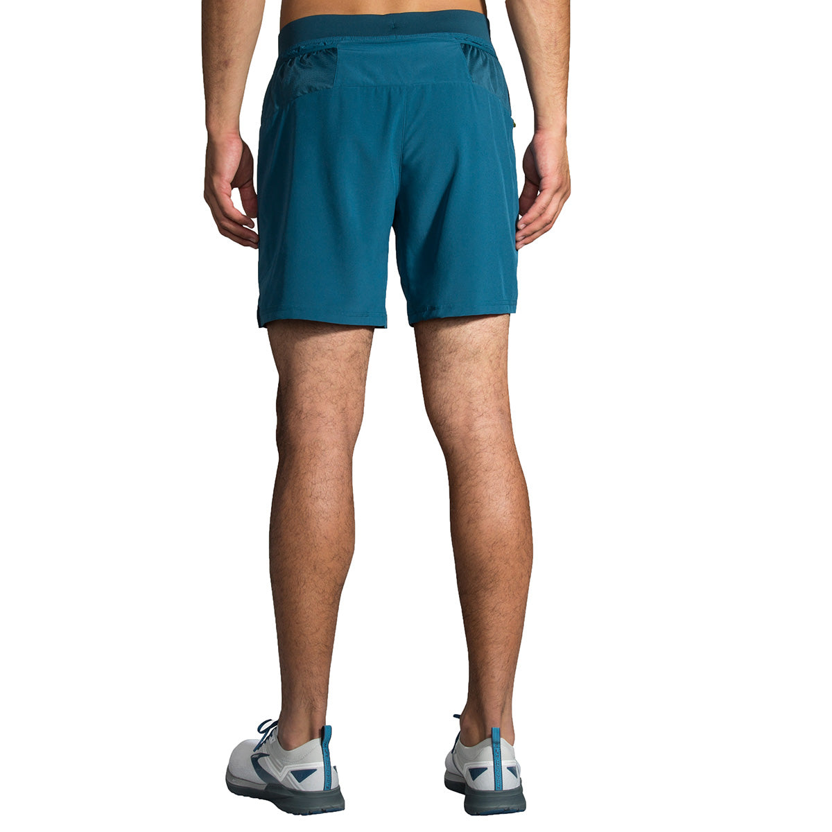 Brooks Sherpa 7" 2-in-1 Short — Black — Size Small — Side View