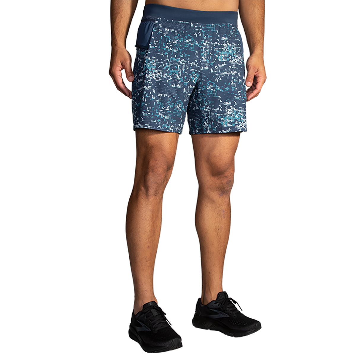 Brooks Sherpa 7" 2-in-1 Short — Black — Size Small — Alternate View 90