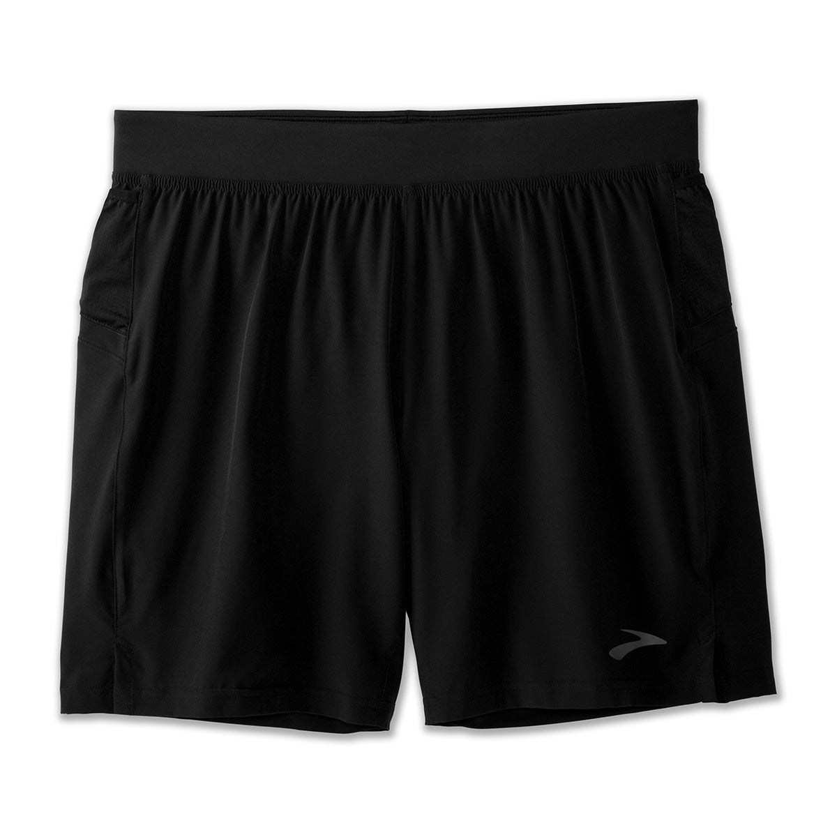 Brooks Sherpa 7" Short — Black — Size Medium — Back View