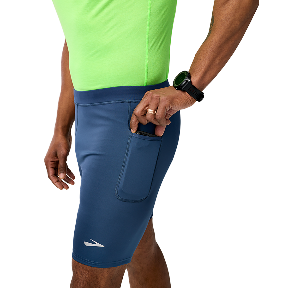 Brooks Source 9" Short — Black — Size Small — Alternate View 8