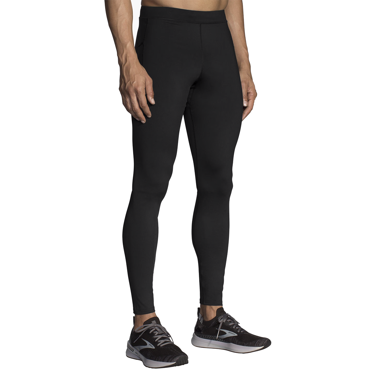 Brooks Source Tight — Black — Size Medium — Front View