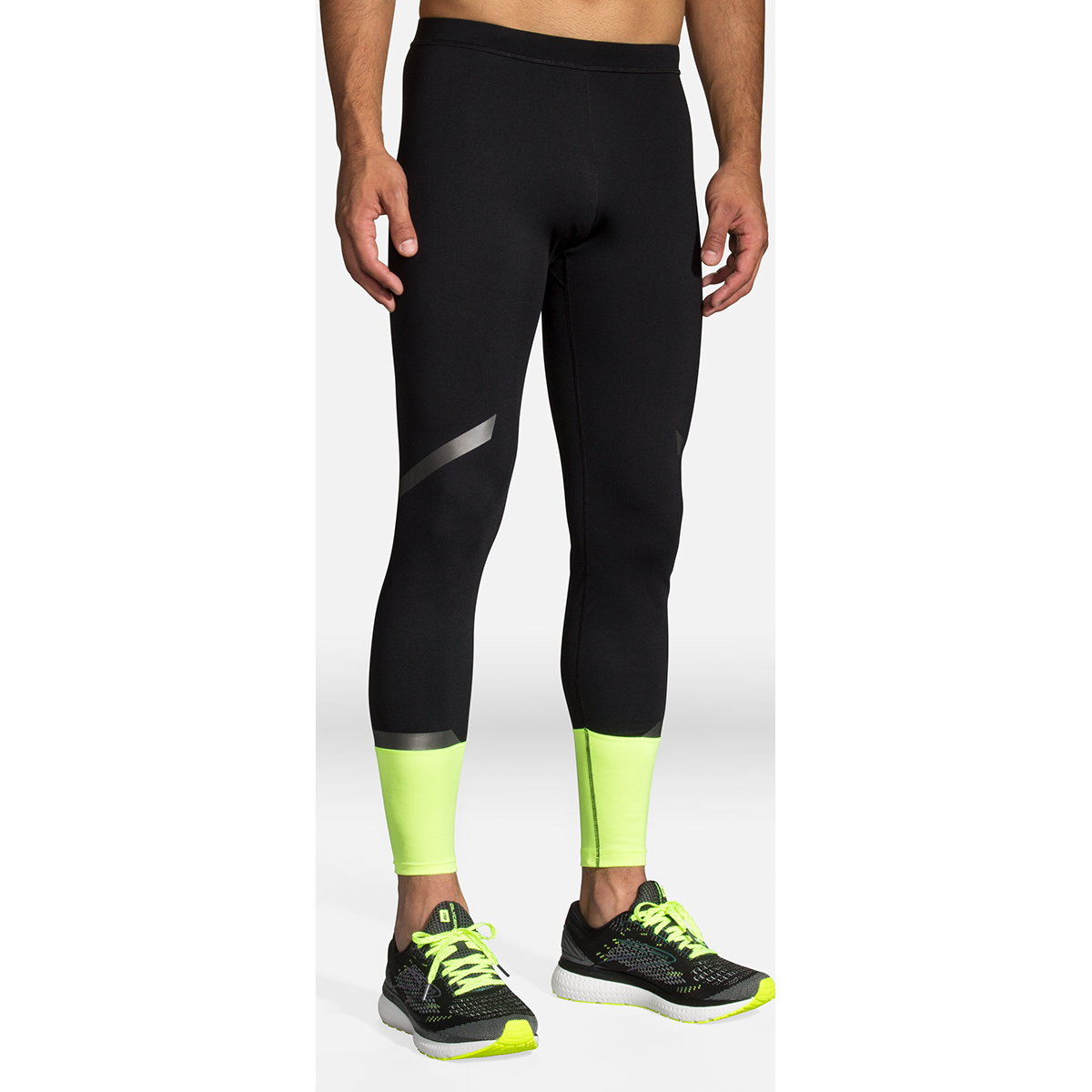 Brooks Carbonite Tight — Black - Nightlife — Size Medium — Front View