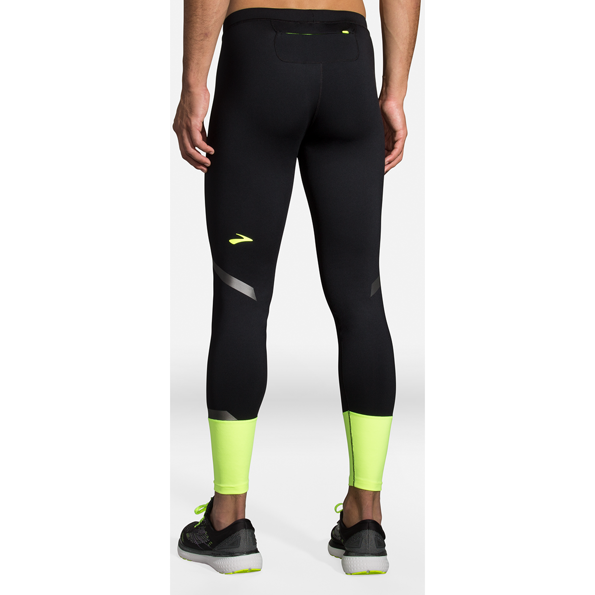 Brooks Carbonite Tight — Black - Nightlife — Size Medium — Back View