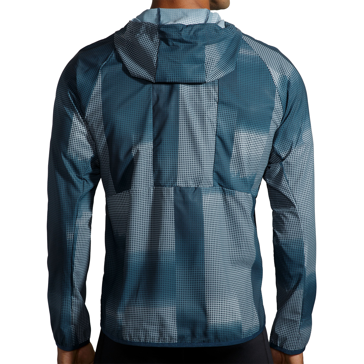 Brooks Canopy Jacket — Grey Skies - Autumnal - Dark Ocean — Size Small — Alternate View 10