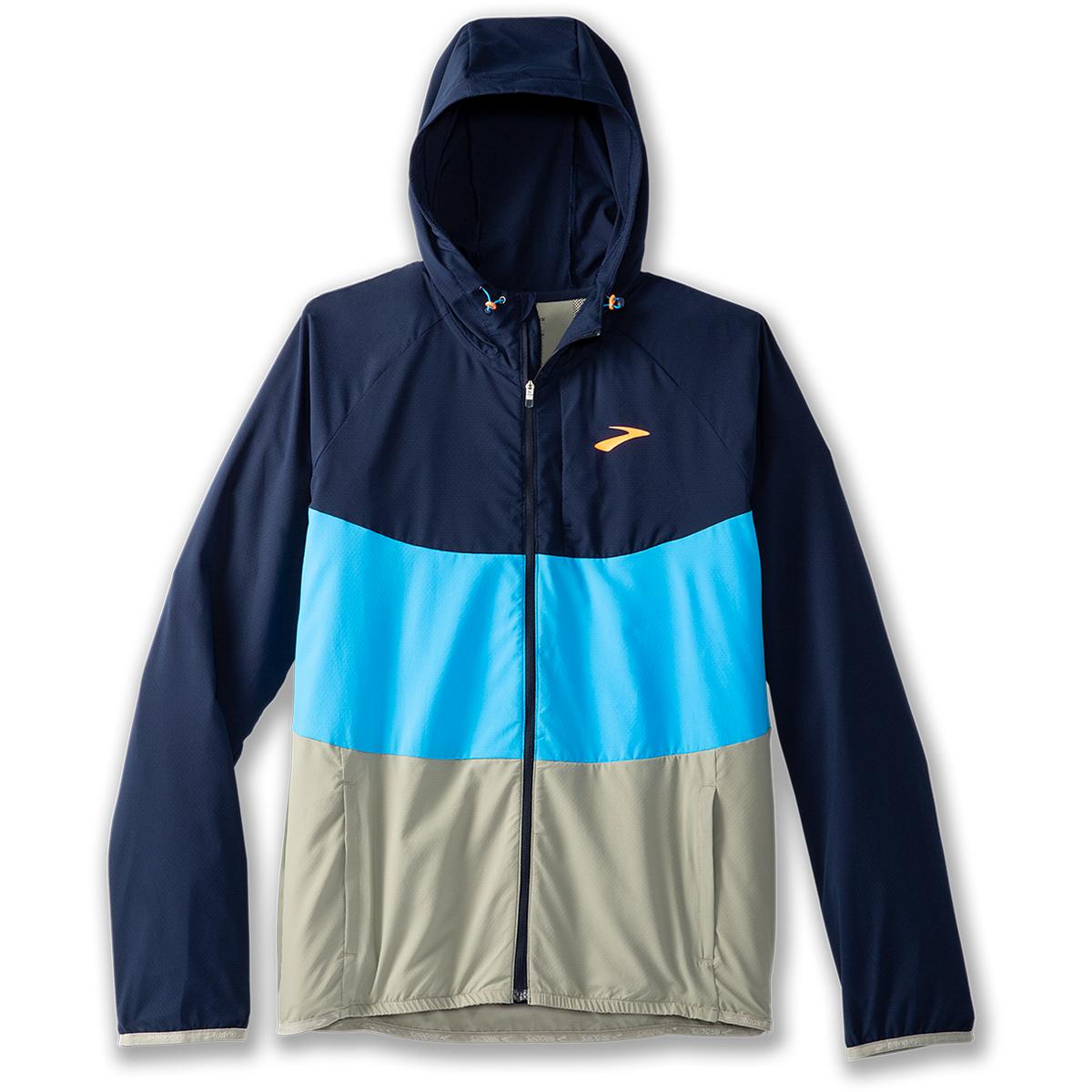Brooks Canopy Jacket — Grey Skies - Autumnal - Dark Ocean — Size Small — Alternate View 28