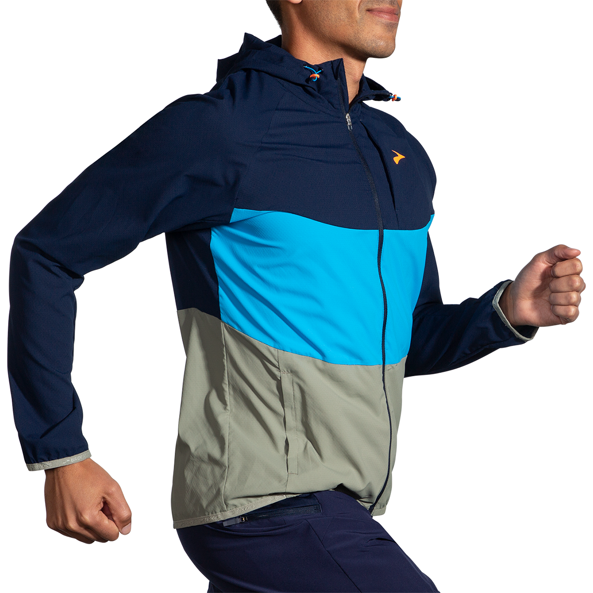 Brooks Canopy Jacket — Grey Skies - Autumnal - Dark Ocean — Size Small — Alternate View 18