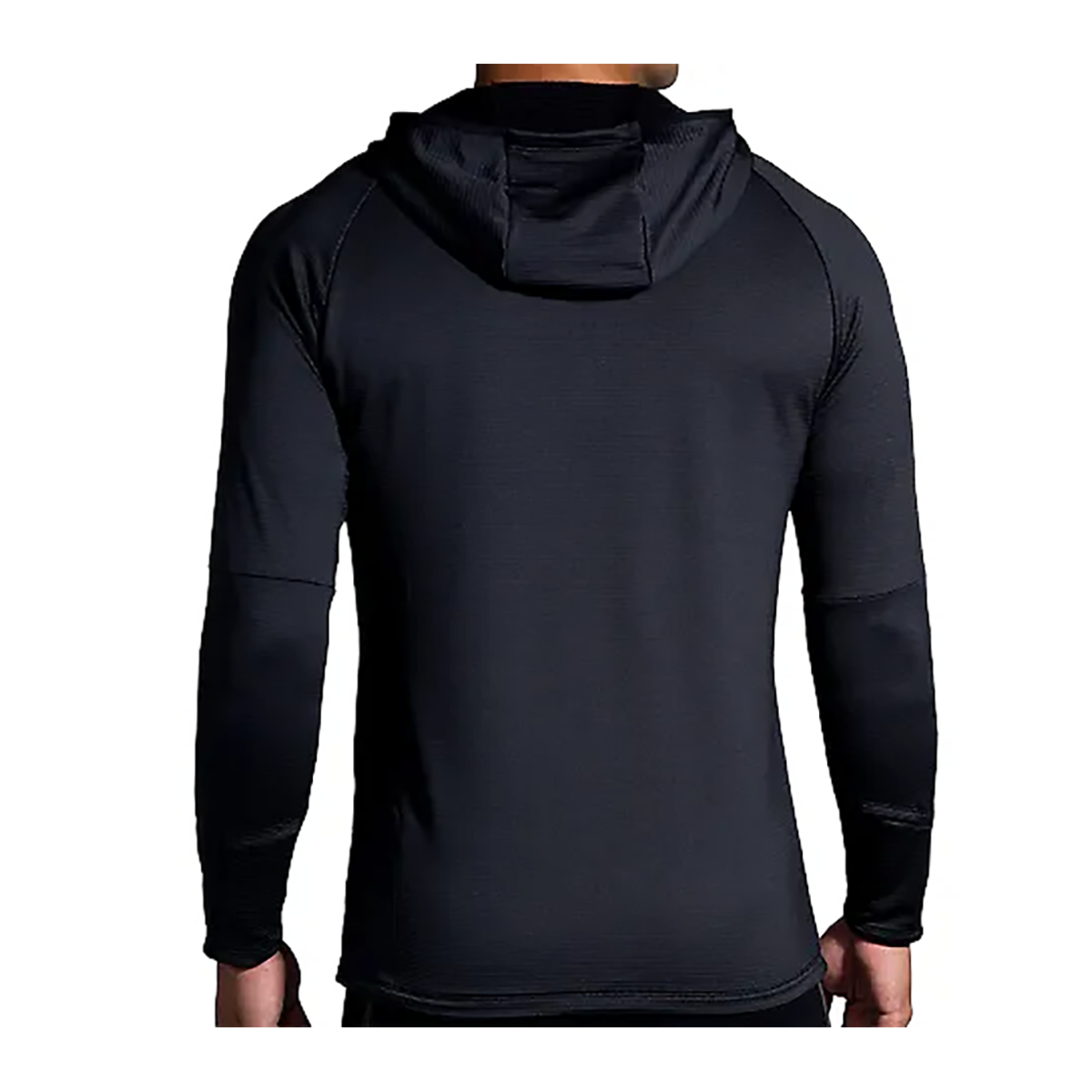 Brooks Notch Thermal Hoodie 2.0 — Black — Size Small — Side View