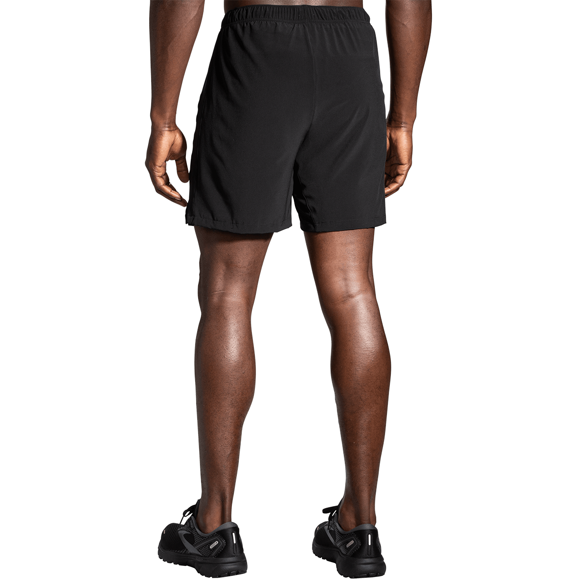 Brooks Moment 7" Short — Black — Size Medium — Back View