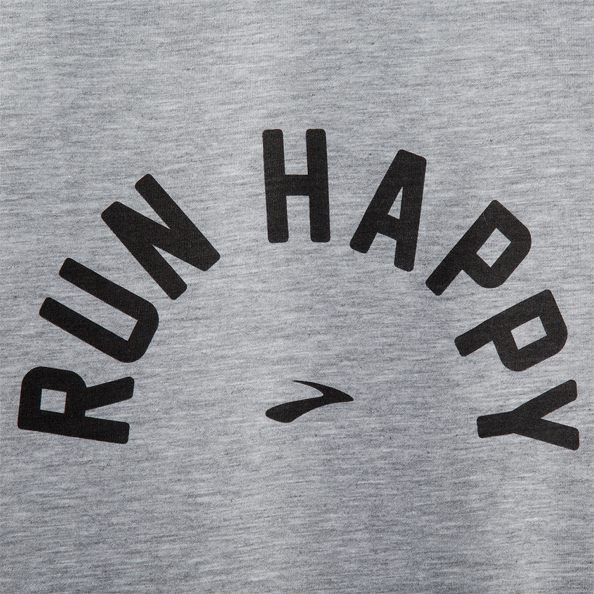 Brooks Distance Graphic Shortsleeve — Heather Ash - Run Happy Arch — Size Small — Alternate View 10