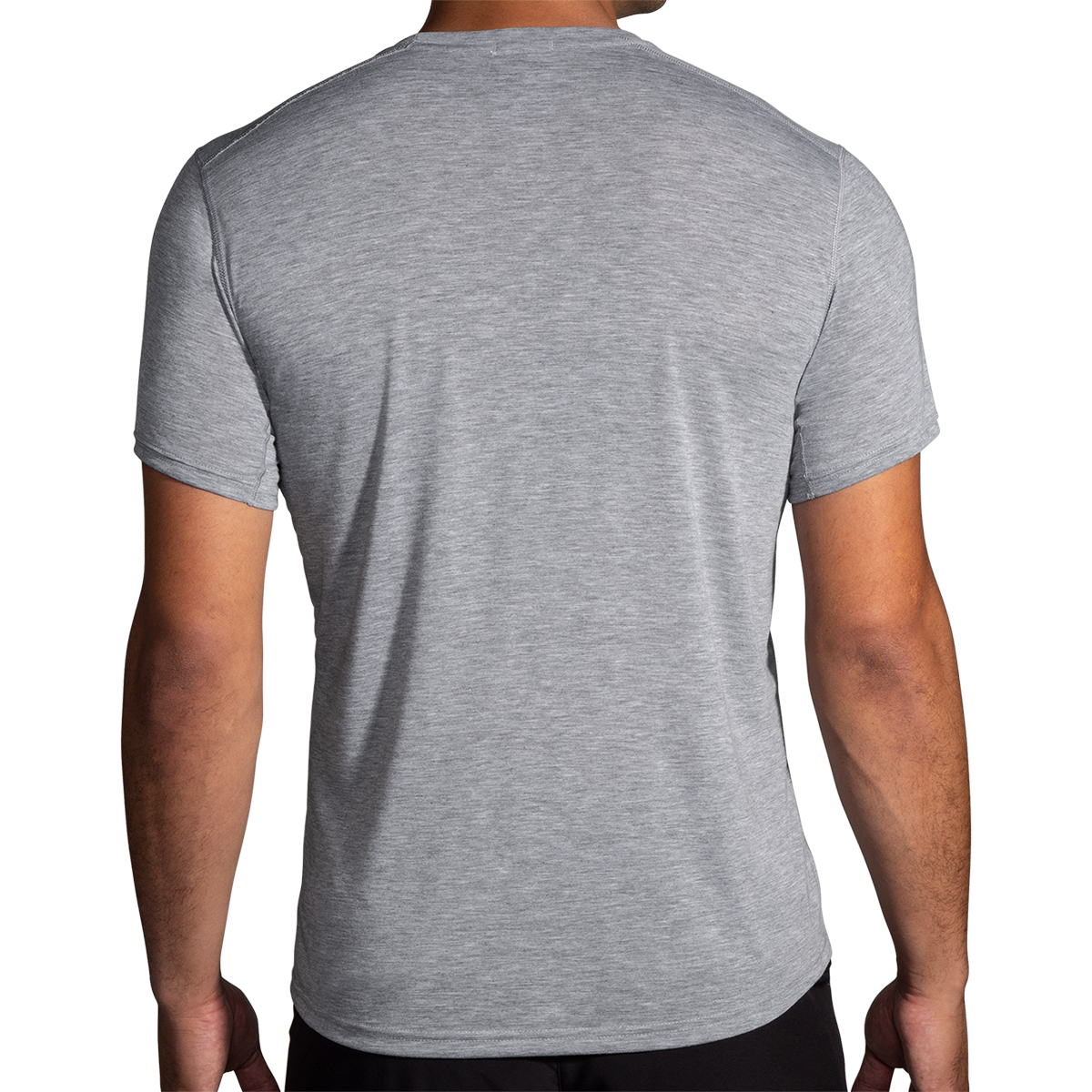 Brooks Dog Days Shortsleeve — Heather Ash — Size Large — Back View
