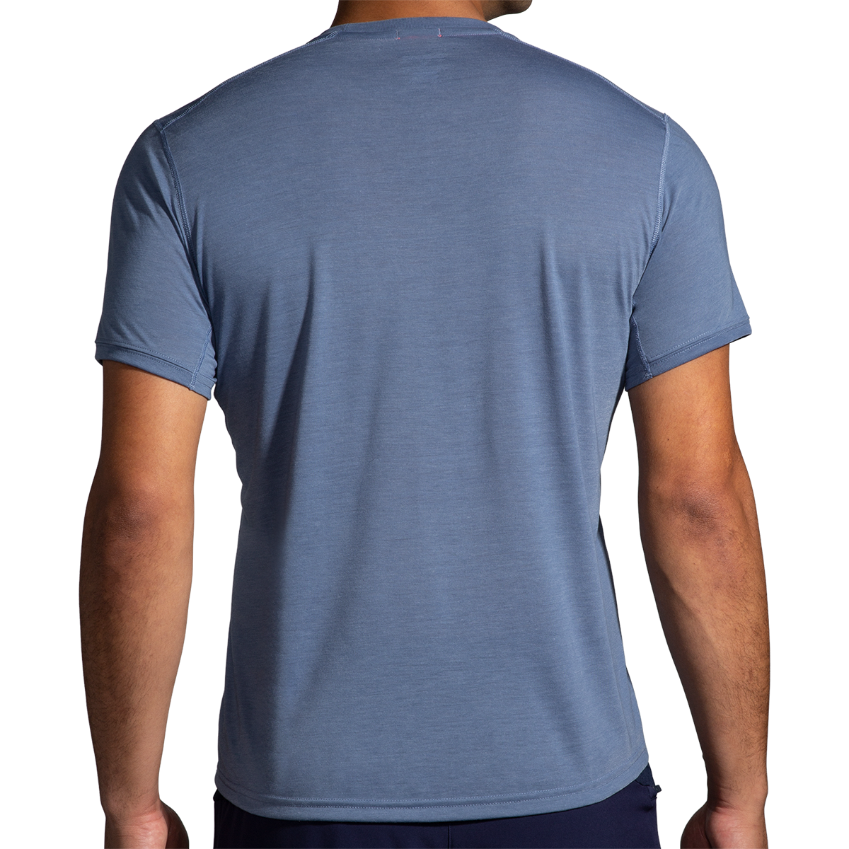 Brooks Distance Graphic Shortsleeve — Heather Ash - Run Happy Arch — Size Small — Alternate View 13