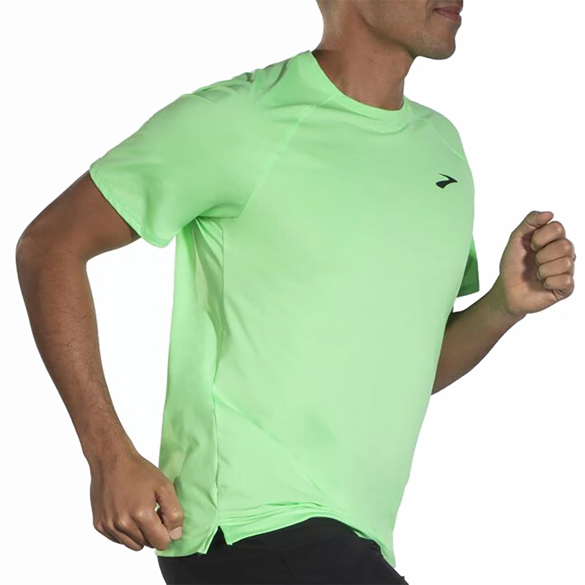 Brooks Atmosphere Short Sleeve 2.0 — Spring Break - Navy — Size Small — Lifestyle View