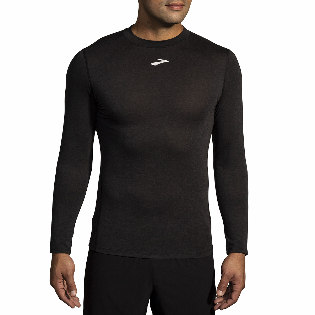 Brooks High Point Long Sleeve — Black — Size Small — Front View