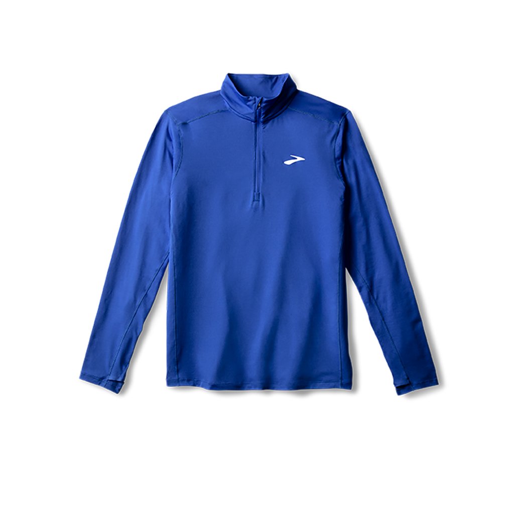 Brooks Dash 1/2 Zip 2.0 — Neo Blue — Size Small — Top View