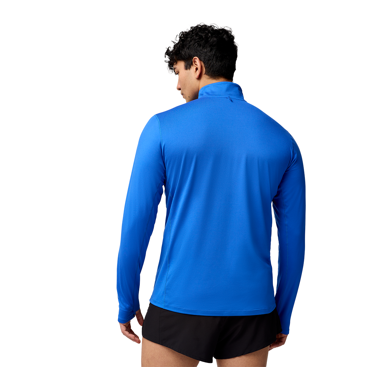 Brooks Dash 1/2 Zip 2.0 — Neo Blue — Size Small — Side View