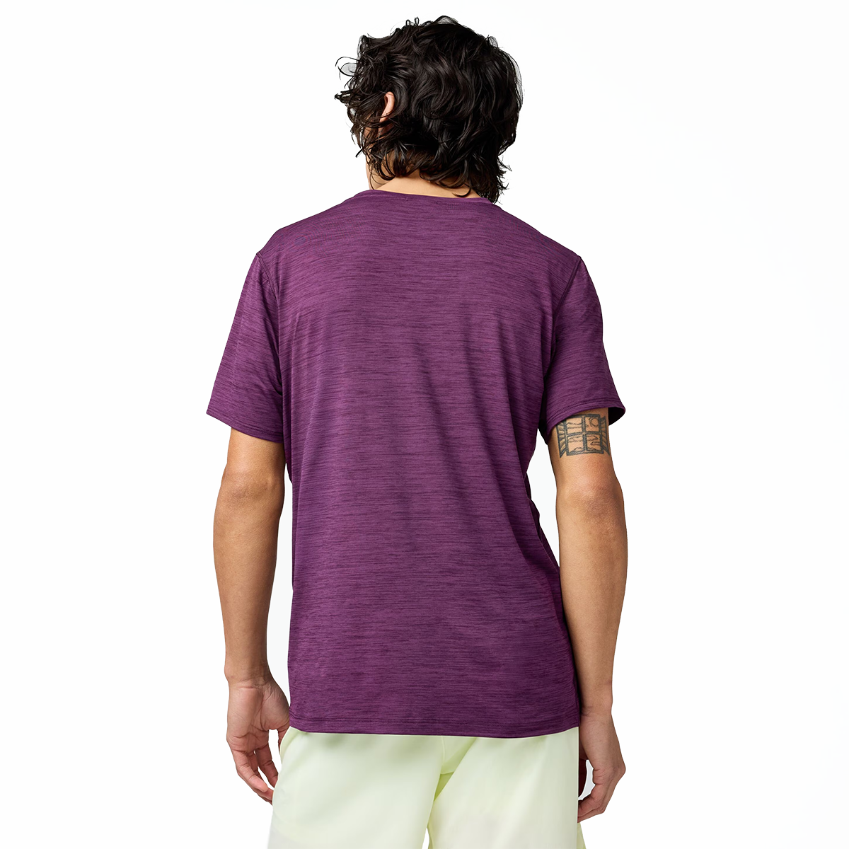 Brooks Luxe Shortsleeve — Heather Cosmic Crisp — Size XSmall — Detail View
