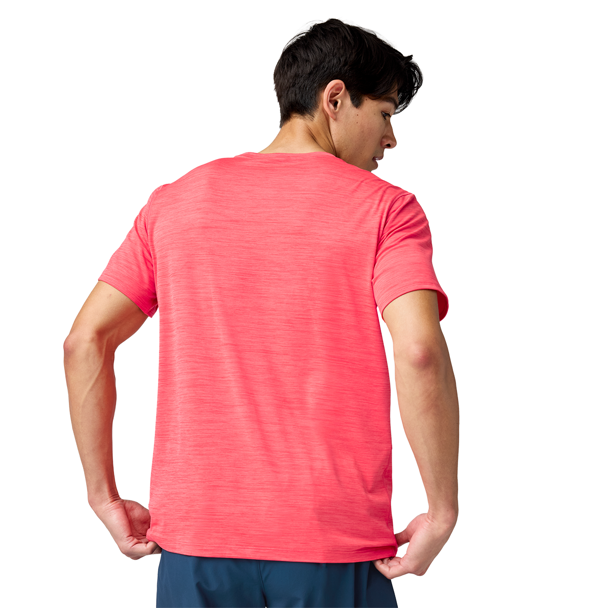 Brooks Luxe Shortsleeve — Heather Cosmic Crisp — Size XSmall — Side View