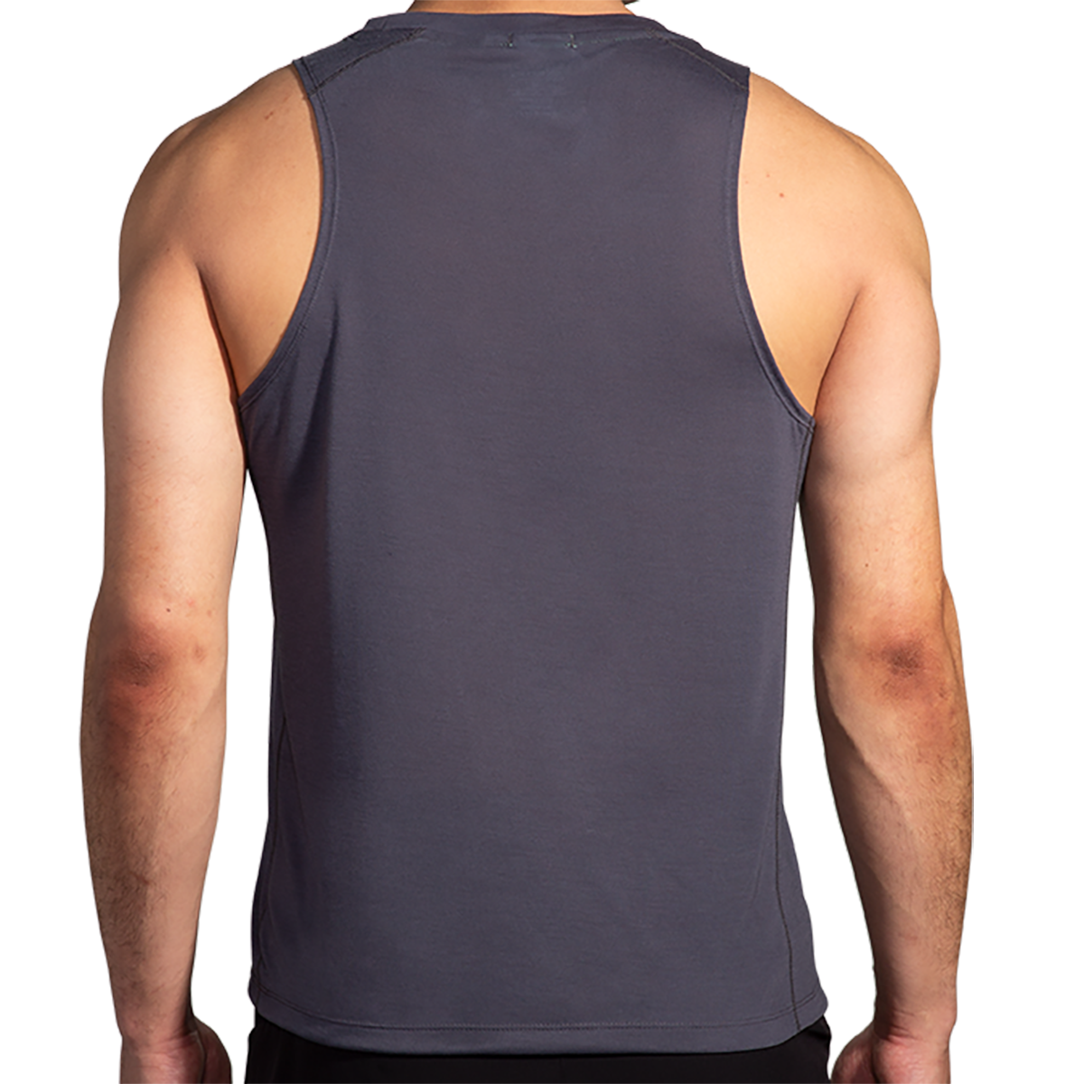 Brooks Distance Tank 3.0 — Heather Ash - BR Stack — Size Small — Lifestyle View