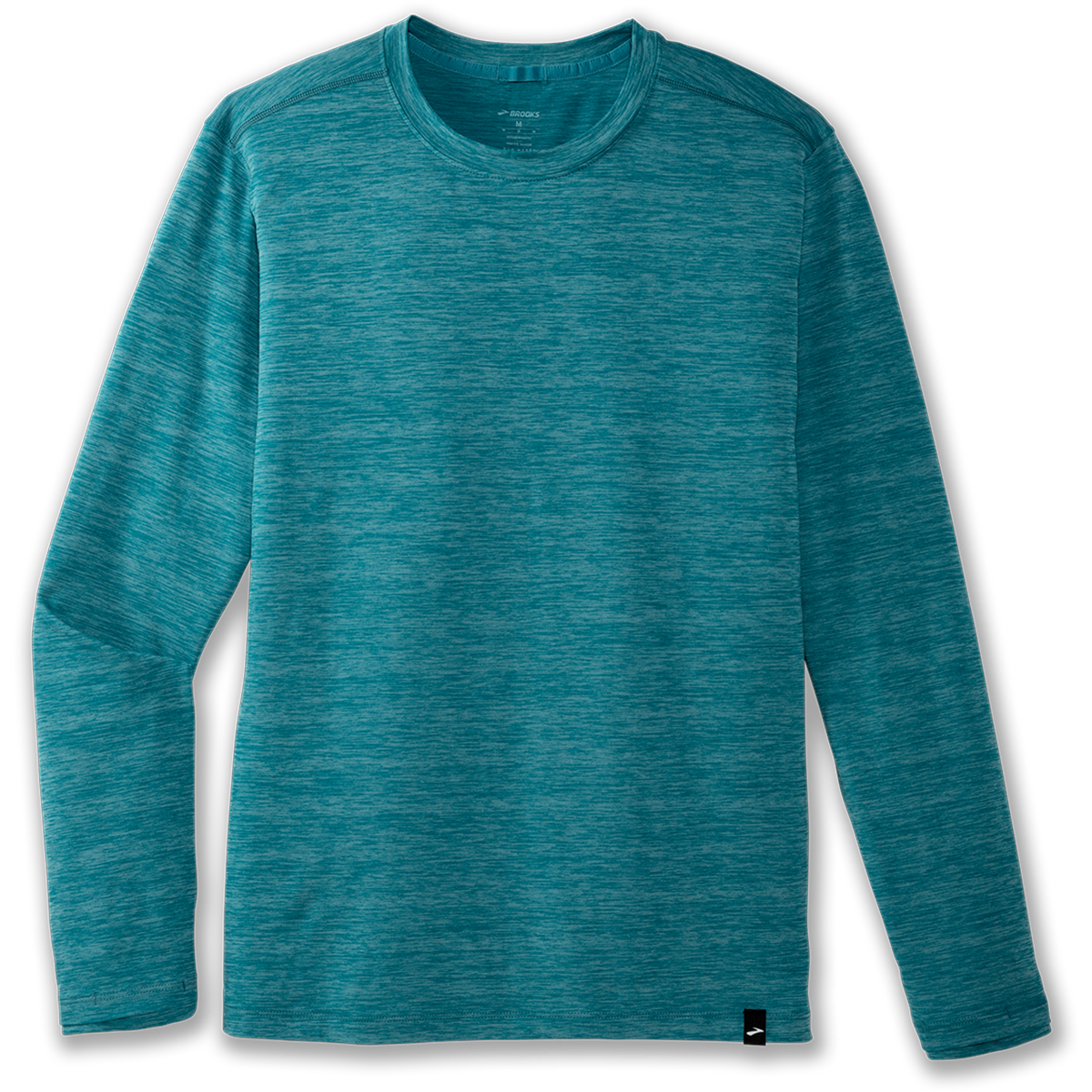 Brooks Luxe Longsleeve — Heather Deep Black — Size Medium — Alternate View 13