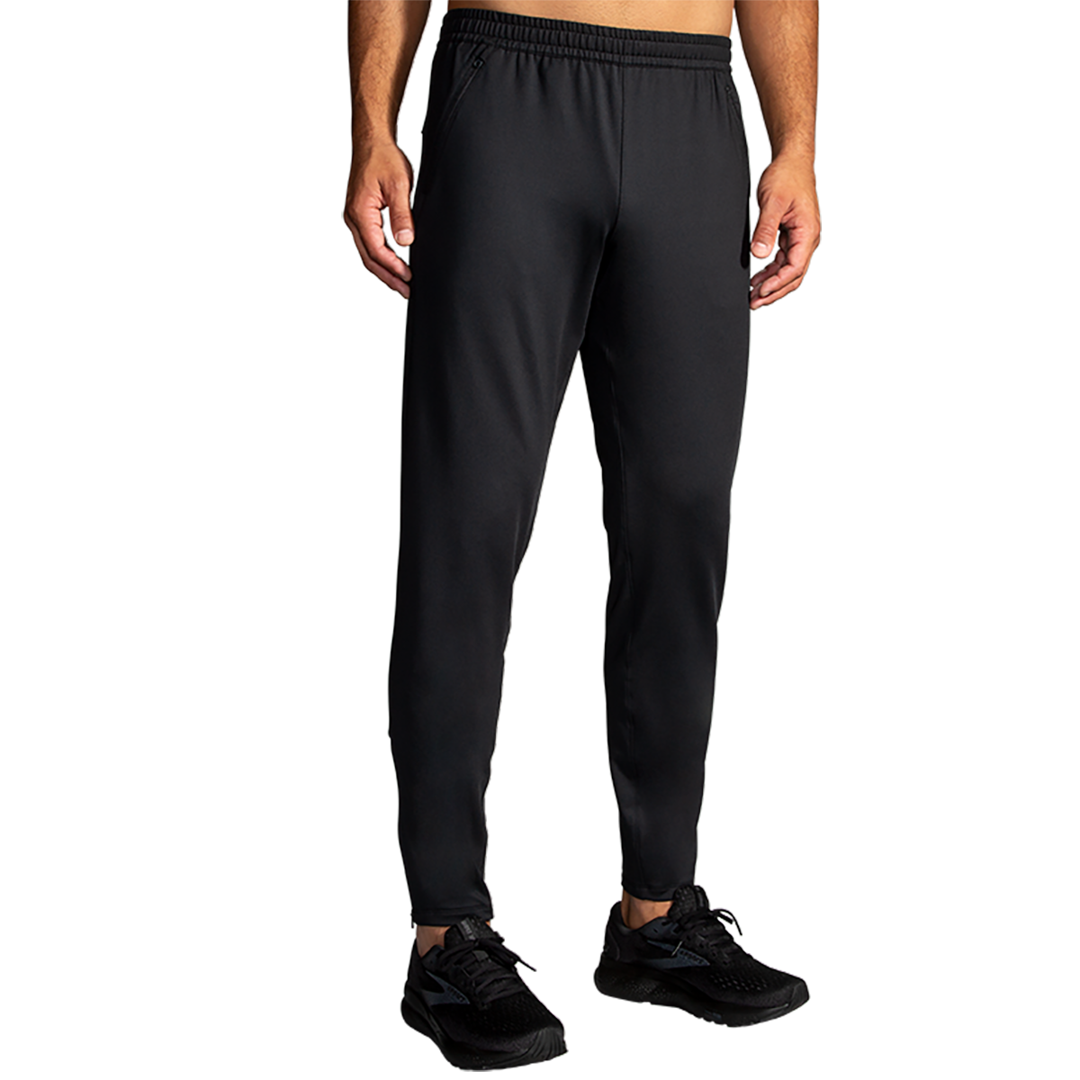 Brooks Spartan Pant 2.0 — Black — Size Large — Front View