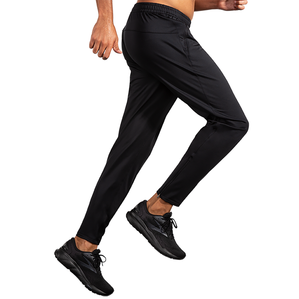 Brooks Spartan Pant 2.0 — Black — Size Large — Side View