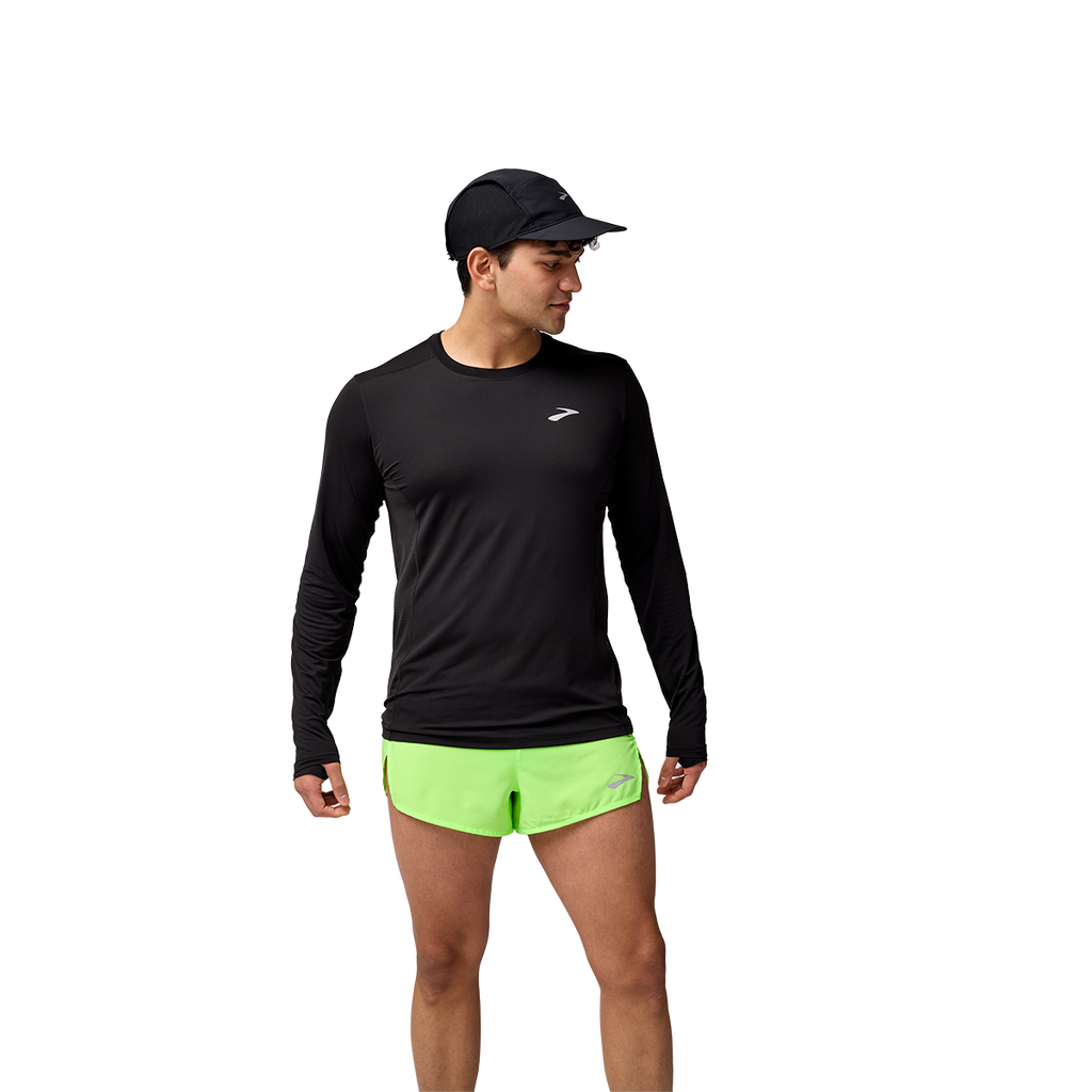 Brooks Atmosphere Long Sleeve 3.0 — Shocking Orange — Size Small — Front View