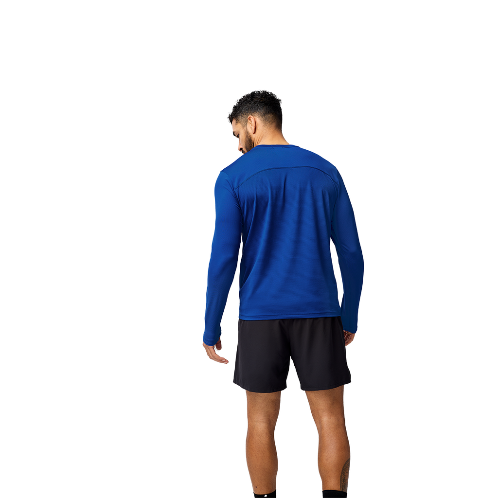 Brooks Atmosphere Long Sleeve 3.0 — Shocking Orange — Size Small — Lifestyle View