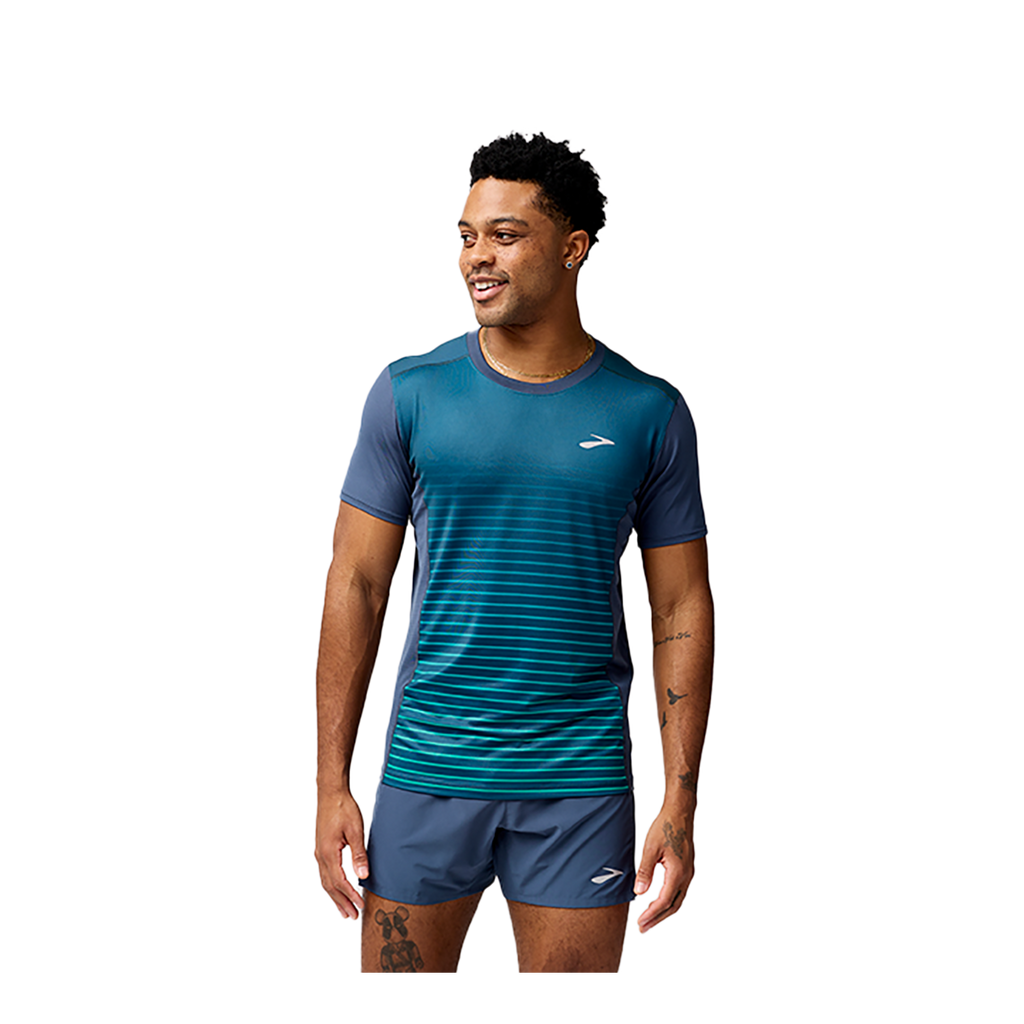 Brooks Atmosphere Short Sleeve 3.0 — Setting Stripe — Size Small — Alternate View 11