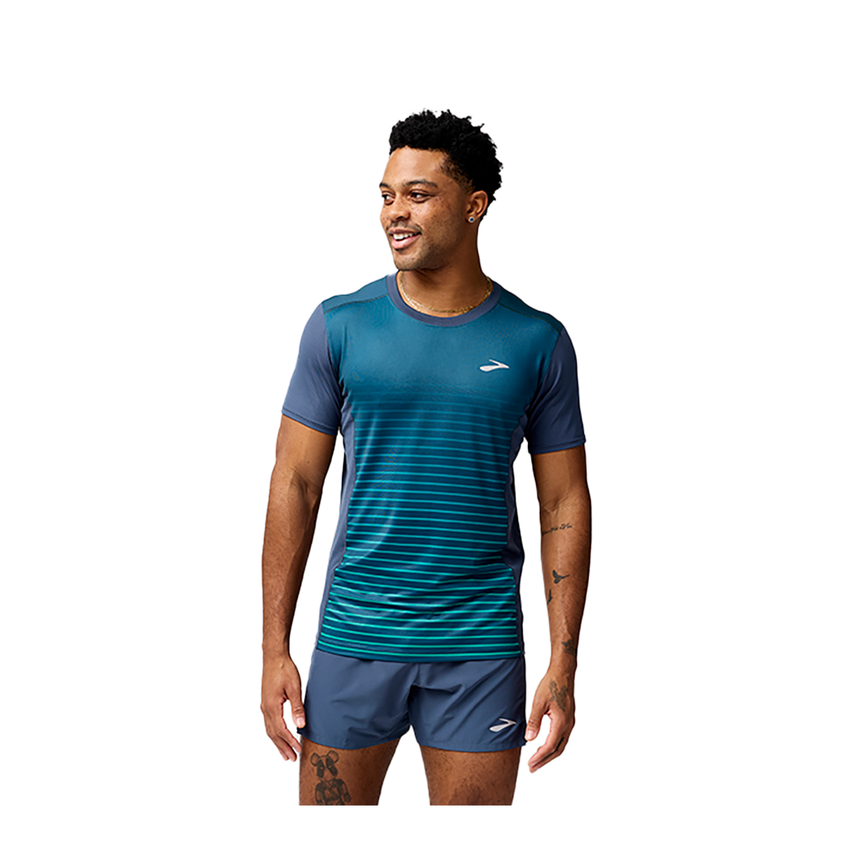 Brooks Atmosphere Short Sleeve 3.0 — Setting Stripe — Size Small — Alternate View 11