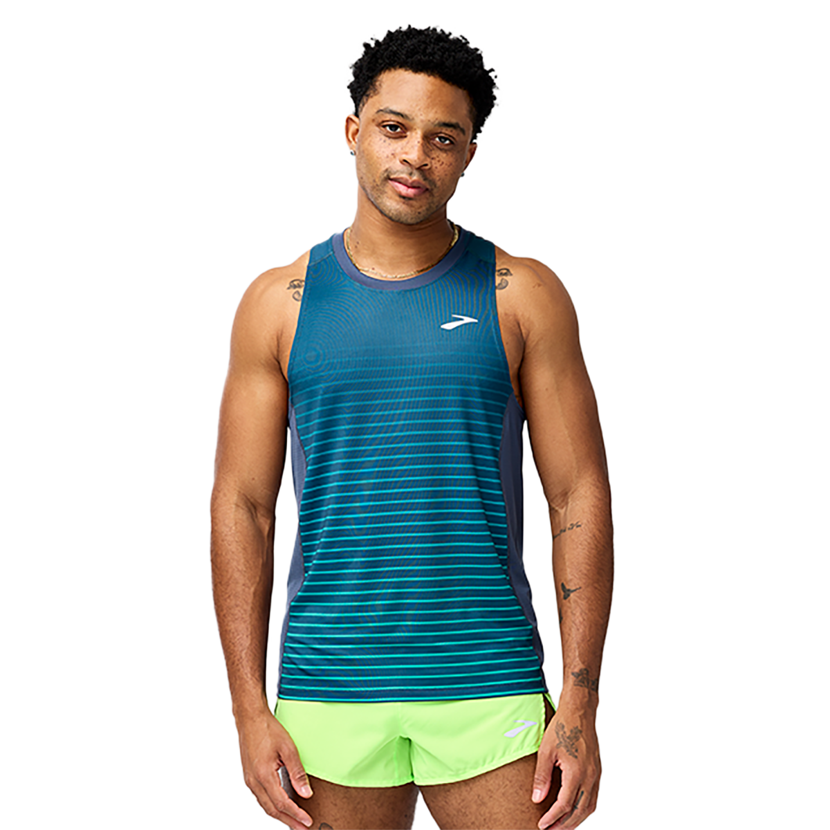 Brooks Atmosphere Singlet 3.0 — Setting Stripe — Size Small — Alternate View 13