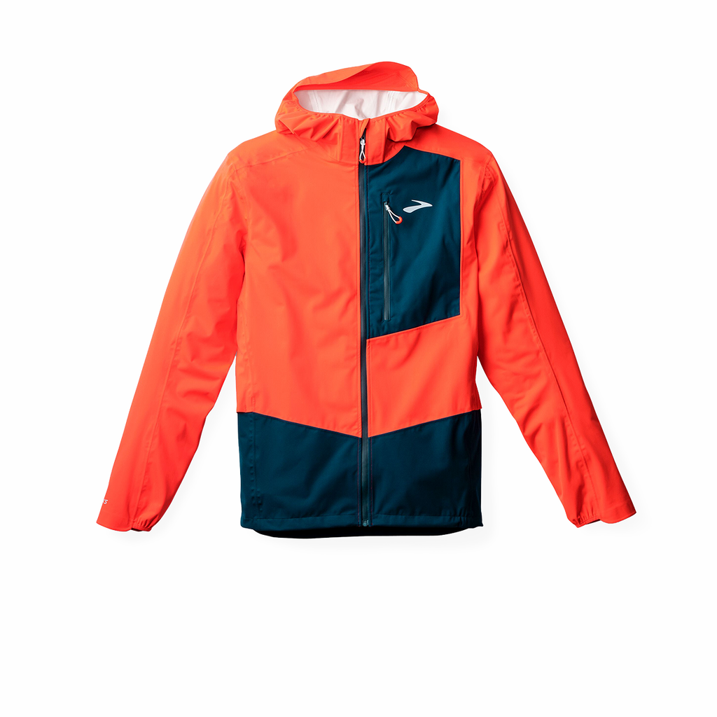 Brooks High Point Waterproof Jacket 2 — Atomic Blue — Size XSmall — Detail View
