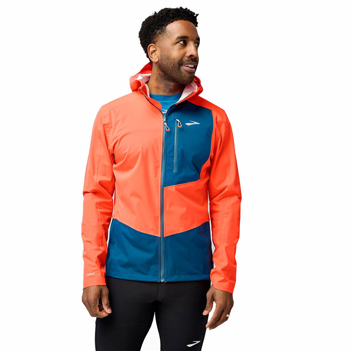 Brooks High Point Waterproof Jacket 2 — Atomic Blue — Size XSmall — Front View