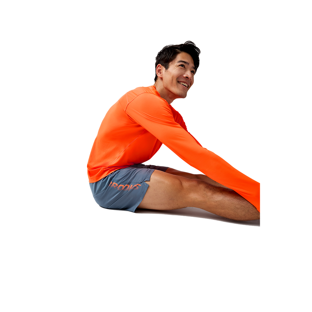 Brooks Journey 5" Short — Strider — Size Small — Top View