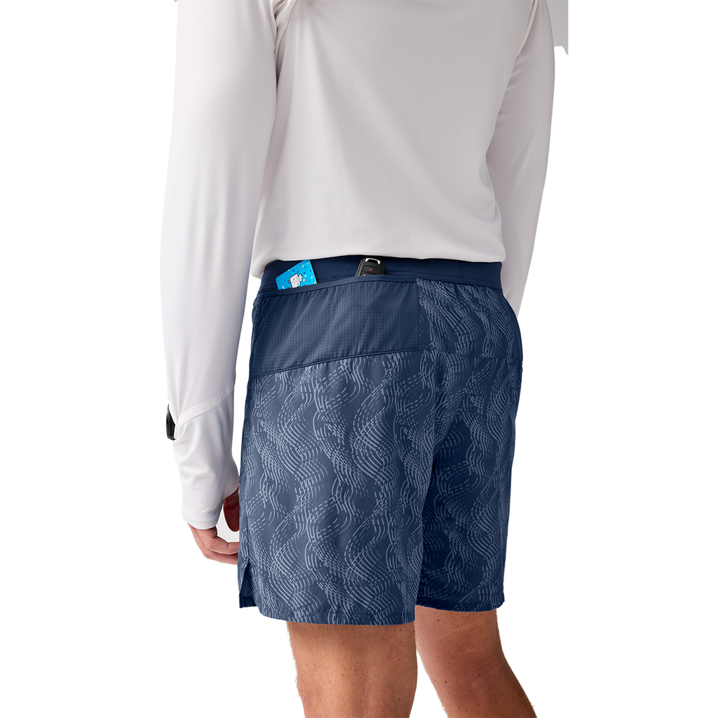 Brooks Journey 7" 2-in-1 Short — Neo Blue — Size Small — Alternate View 9