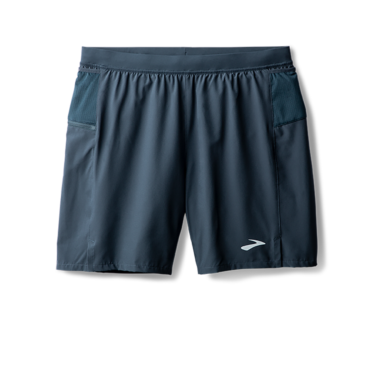 Brooks Journey 7" 2-in-1 Short — Neo Blue — Size Small — Top View