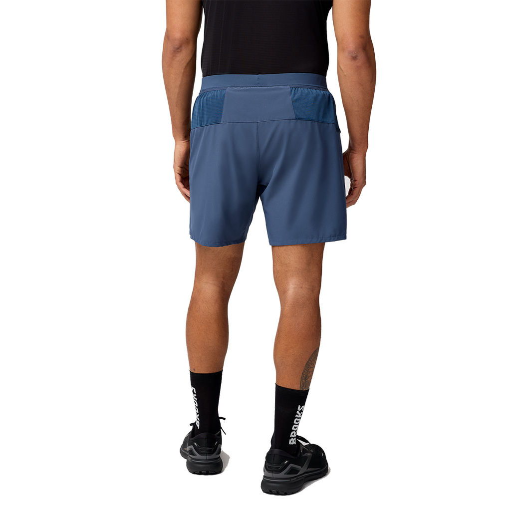 Brooks Journey 7" 2-in-1 Short — Neo Blue — Size Small — Side View