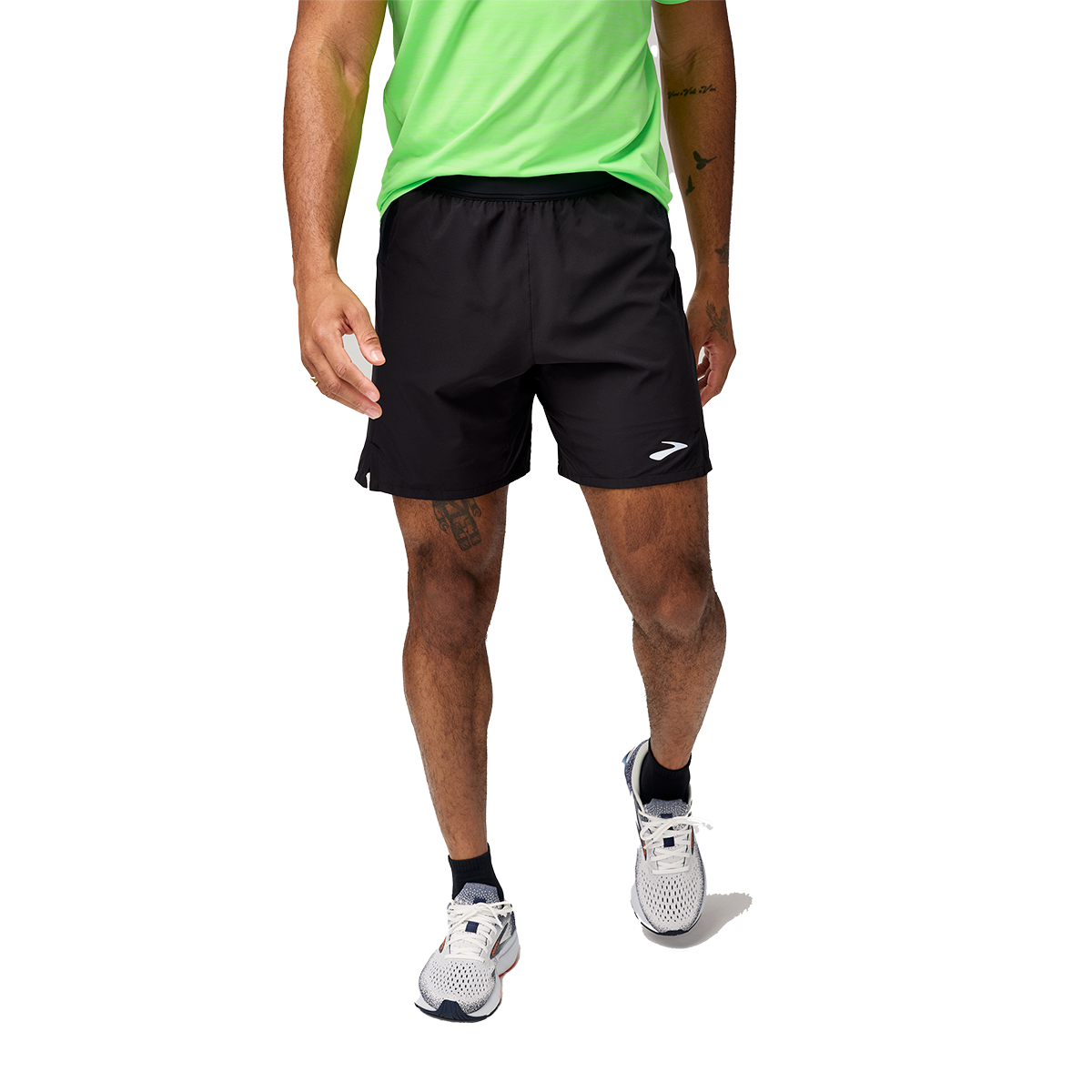 Brooks Journey 7" Short — Black — Size Small — Front View