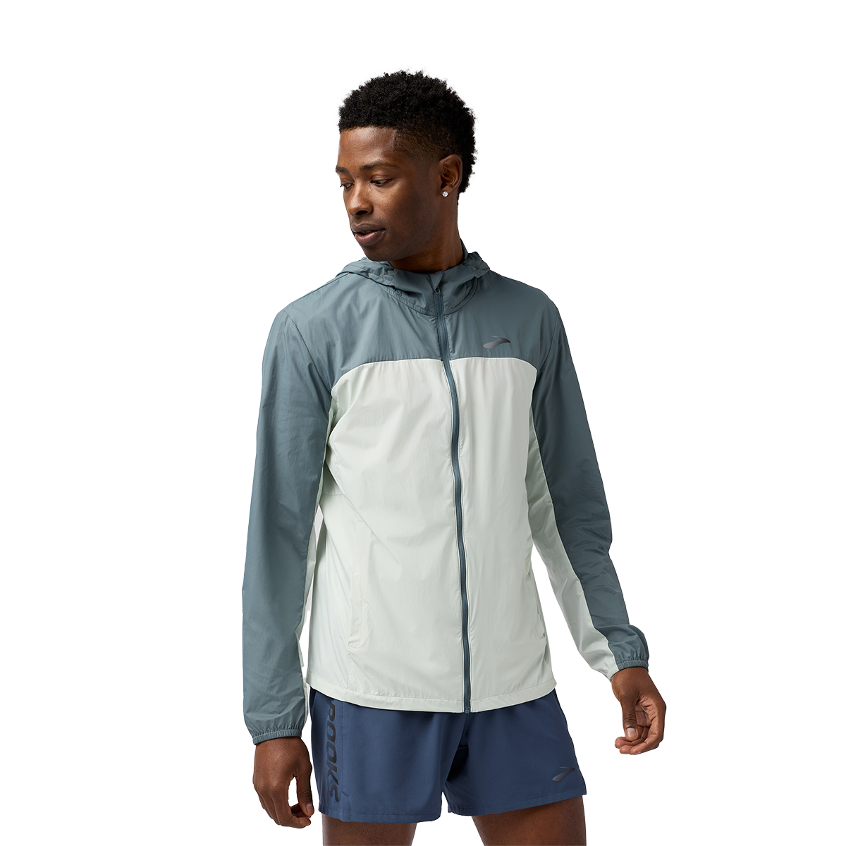 Brooks Canopy Packable Jacket — Black — Size Small — Side View