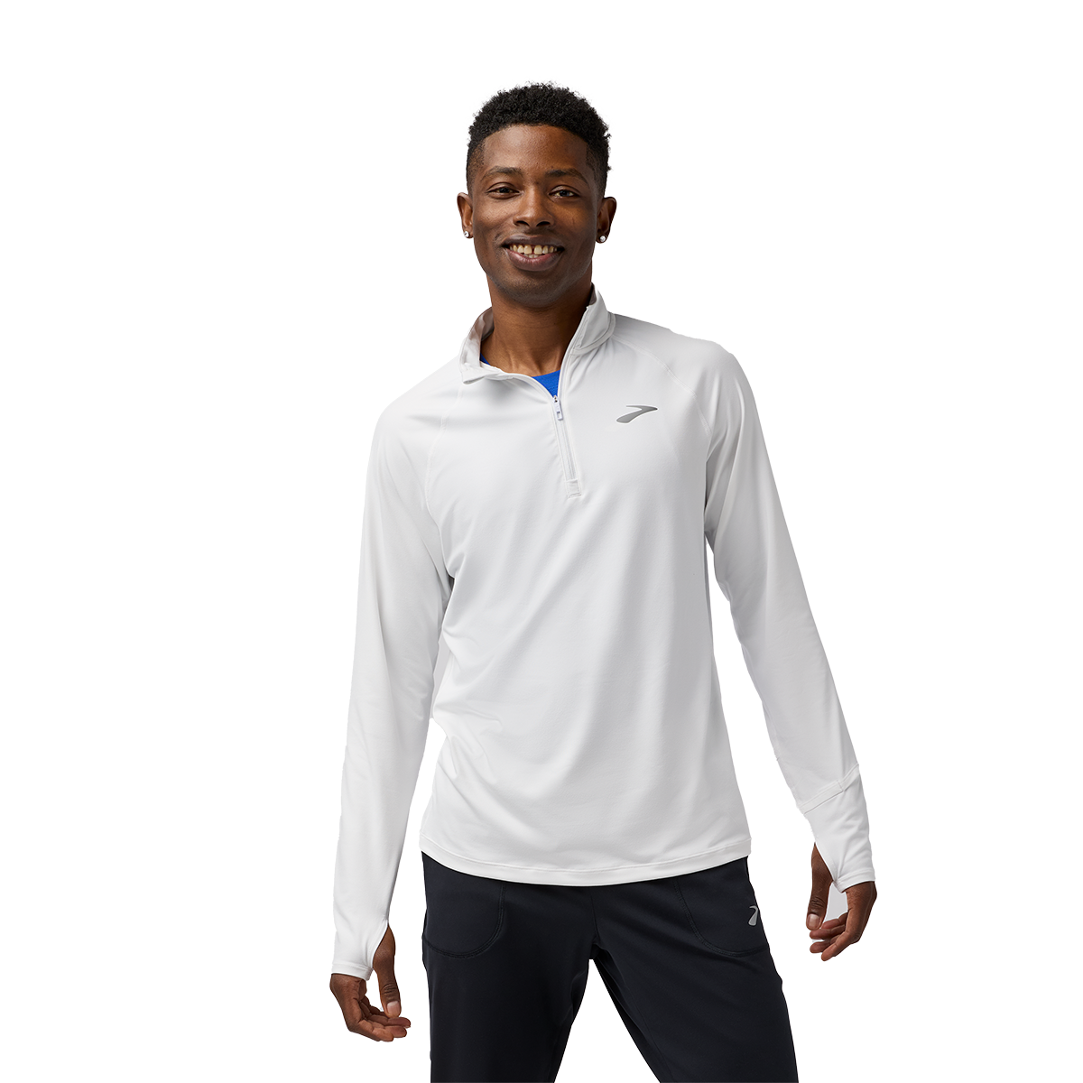 Brooks Dash 1/4 Zip 3.0 — Black — Size Small — Front View