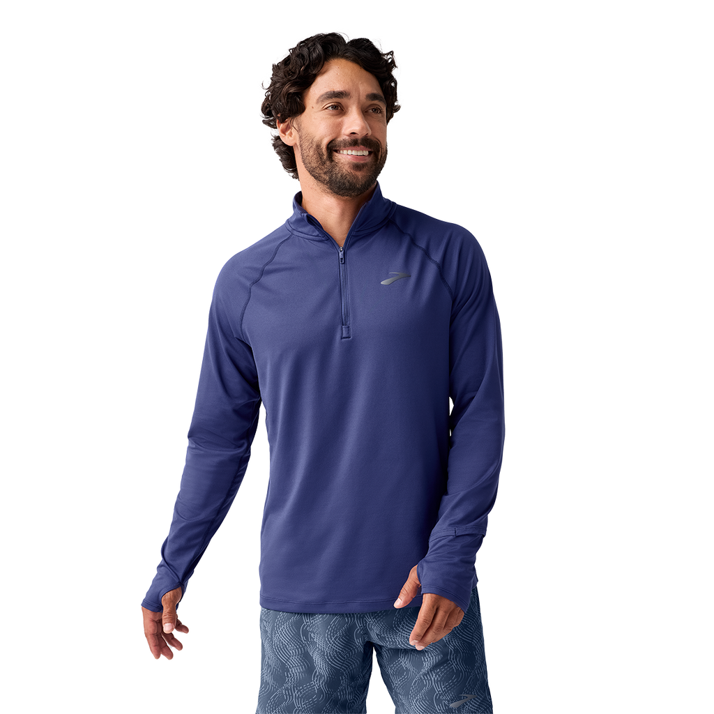 Brooks Dash 1/4 Zip 3.0 — Black — Size Small — Top View