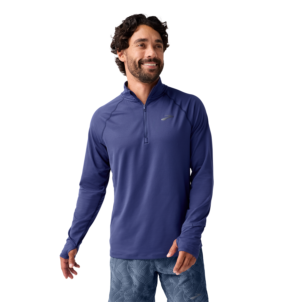 Brooks Dash 1/4 Zip 3.0 — Black — Size Small — Top View